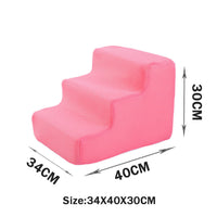 HKM-2871485 Folding Pet Steps with Non-Slip Design for Cats and Dogs - Multiple Colors Available