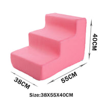 HKM-2871485 Folding Pet Steps with Non-Slip Design for Cats and Dogs - Multiple Colors Available