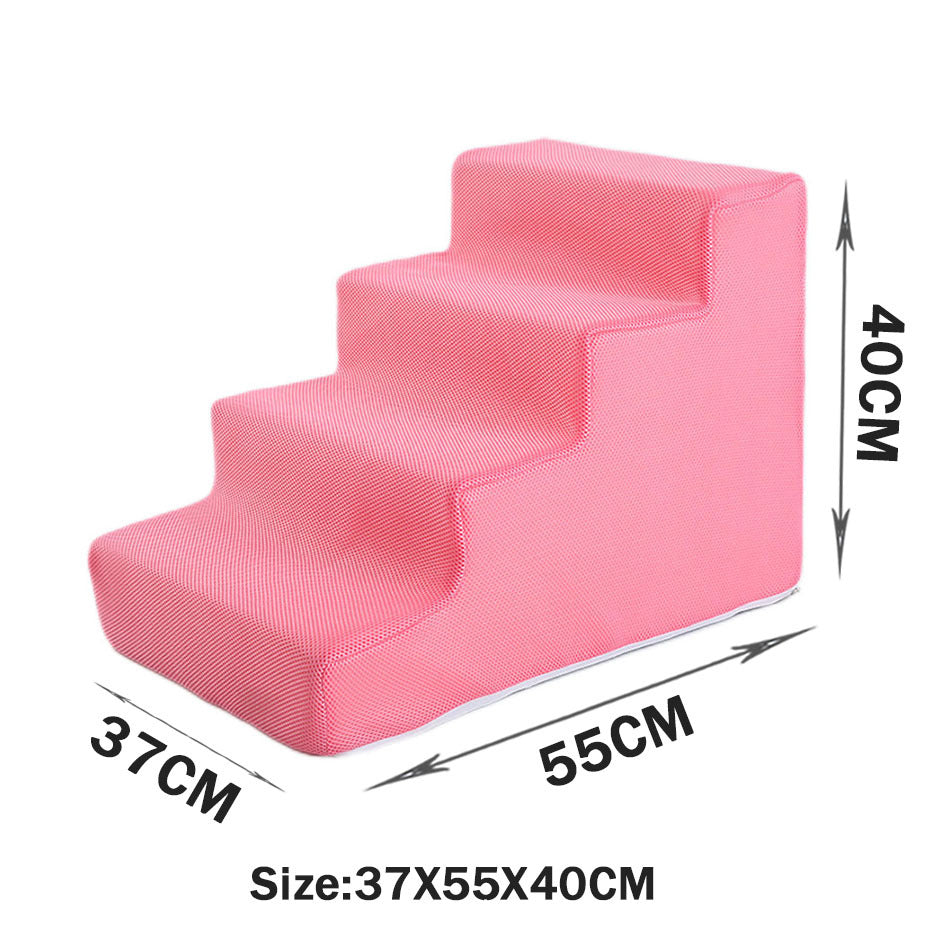 HKM-2871485 Folding Pet Steps with Non-Slip Design for Cats and Dogs - Multiple Colors Available