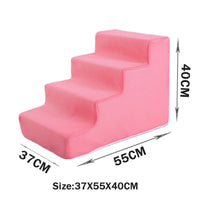 HKM-2871485 Folding Pet Steps with Non-Slip Design for Cats and Dogs - Multiple Colors Available