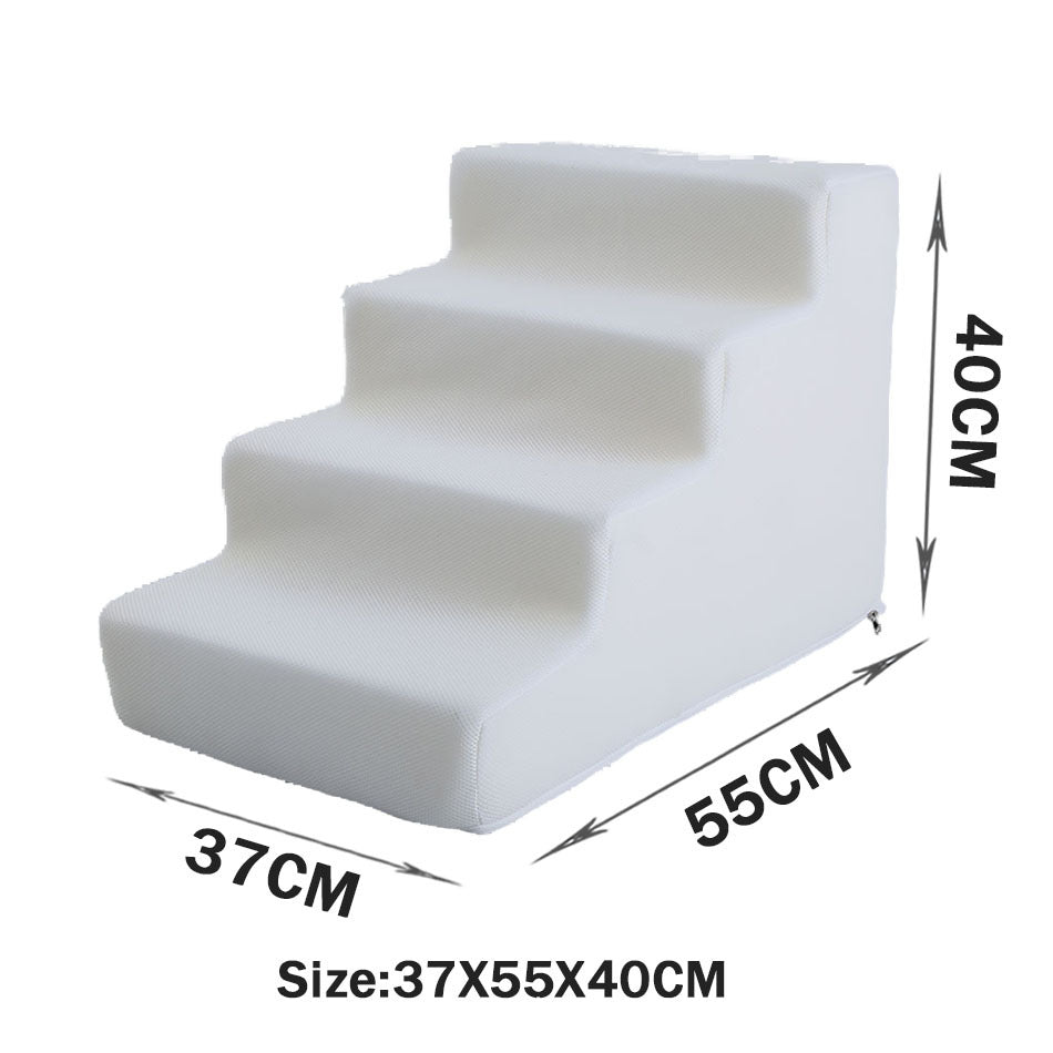 HKM-2871485 Folding Pet Steps with Non-Slip Design for Cats and Dogs - Multiple Colors Available