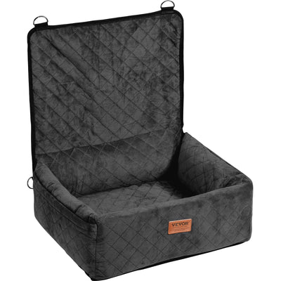 HKM-2872125 Dog Booster Car Seat for Small to Medium Dogs, Safe and Comfortable Design, Easy Installation, Removable Waterproof Pad, Storage Pocket