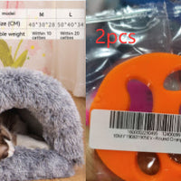 HKM-2873149 Cozy Splice Portable Pet Nest - Soft, Moisture-Proof Cat and Dog House for Autumn and Winter