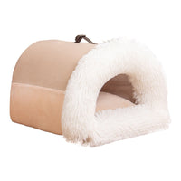 HKM-2873149 Cozy Splice Portable Pet Nest - Soft, Moisture-Proof Cat and Dog House for Autumn and Winter