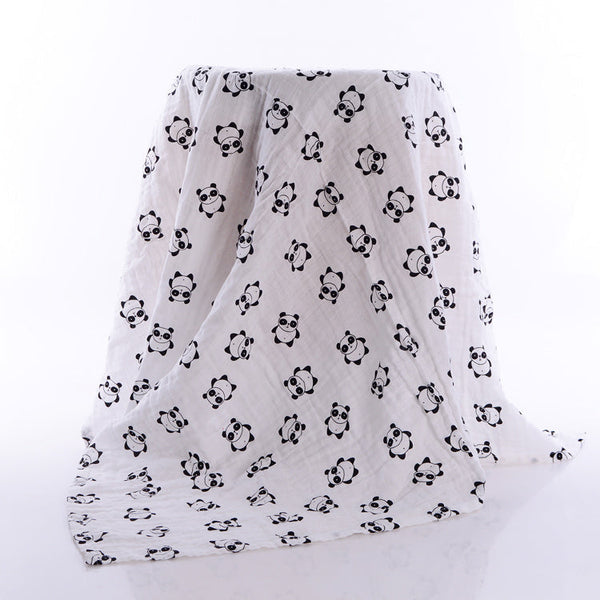 HKM-287379 Cotton Gauze Baby Bath Towel - Soft and Absorbent, 120x120 cm