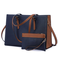 HKM-287507 2pcs Stylish Shoulder Handbags Set for Women - Versatile Tote & Laptop Bags for Travel and Office