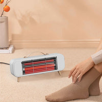 HKM-287571 Mini Desktop Ceramic Far Infrared Heater for Small Spaces, Up to 249 ft², Mechanical Control, Compact Design