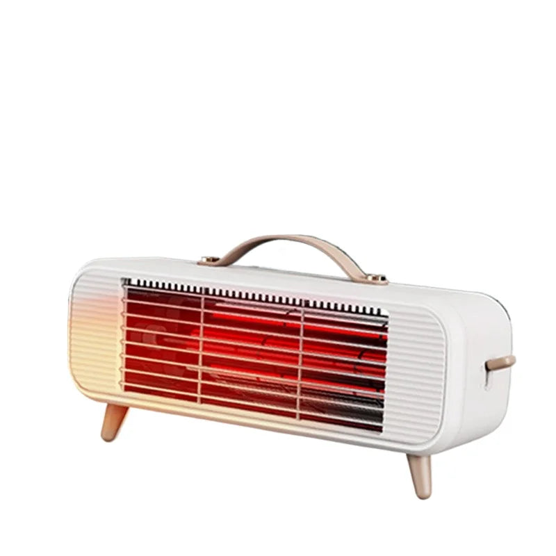 HKM-287571 Mini Desktop Ceramic Far Infrared Heater for Small Spaces, Up to 249 ft², Mechanical Control, Compact Design
