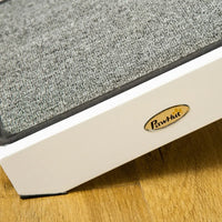 HKM-2876349 Foldable Dog Ramp with Non-slip Carpet Top, Gray and White, Supports Up to 77 lbs
