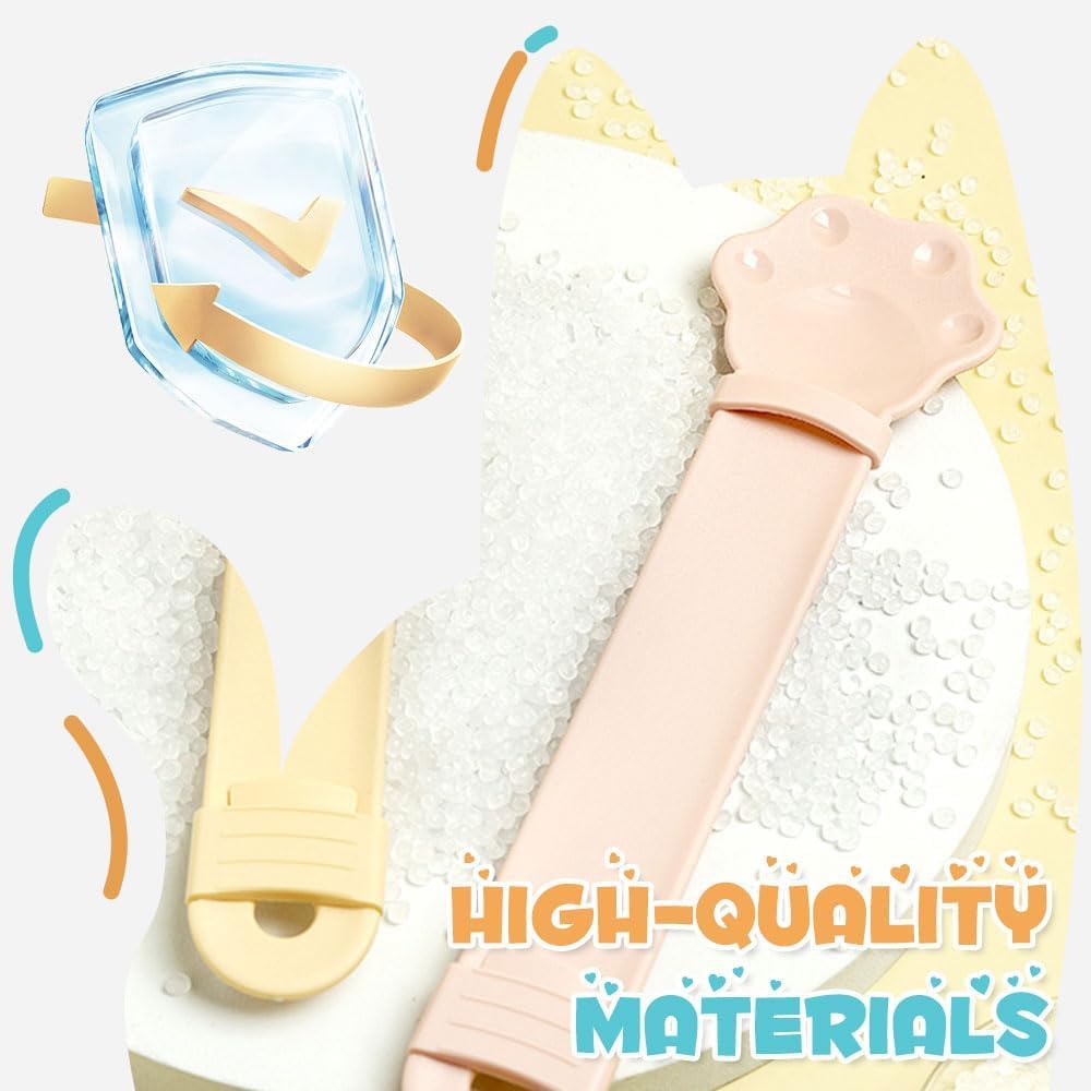 HKM-2876861 Multifunctional Cat Food Feeder with Anti-Spill Spoon Design, Safe Squeeze Tool for Easy Feeding