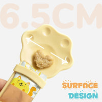 HKM-2876861 Multifunctional Cat Food Feeder with Anti-Spill Spoon Design, Safe Squeeze Tool for Easy Feeding