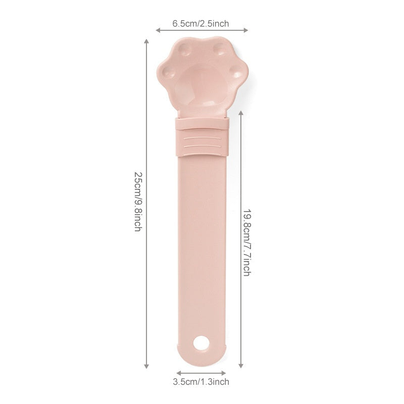 HKM-2876861 Multifunctional Cat Food Feeder with Anti-Spill Spoon Design, Safe Squeeze Tool for Easy Feeding