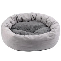 HKM-2877117 Creative Plush Pet Nest in Egg Tart Pink and Light Gray ¨C Available in XS to L Sizes