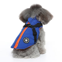 HKM-2877629 Dog Autumn and Winter Apparel - Unisex Polyester Clothing in Black, Blue, Green, Red, Sizes XS to 2XL