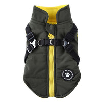 HKM-2877629 Dog Autumn and Winter Apparel - Unisex Polyester Clothing in Black, Blue, Green, Red, Sizes XS to 2XL