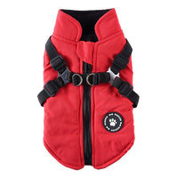 HKM-2877629 Dog Autumn and Winter Apparel - Unisex Polyester Clothing in Black, Blue, Green, Red, Sizes XS to 2XL