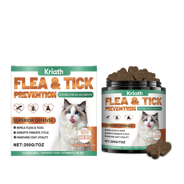 HKM-2878909 Cat Skin Health Chewable Tablets with Flaxseed, Pumpkin Seed & B Vitamins