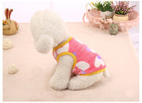 HKM-2879421 Leopard Print Velvet Dog Vest Dress for All Genders