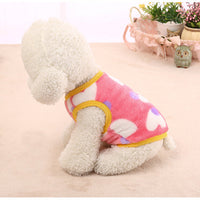 HKM-2879421 Leopard Print Velvet Dog Vest Dress for All Genders