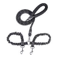 HKM-287955 Dual Dog Leash for Two Pets - Nylon Traction Belt, S & M Sizes Available