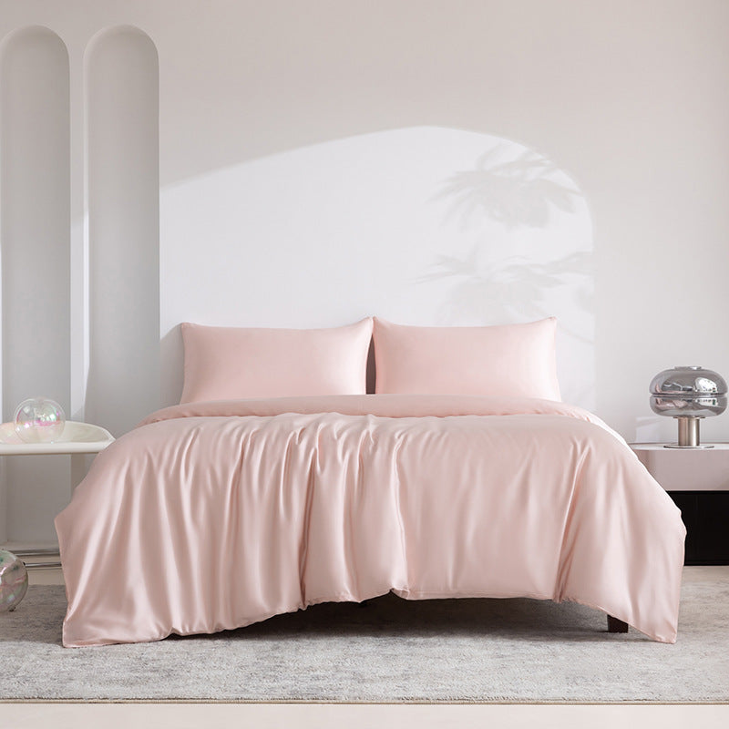 HKM-287955 Lyocell Fiber Cool Touch Bed Sheet Set with Fitted Sheet, Duvet Cover & Pillowcases in Multiple Sizes