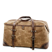 HKM-288019 Large Capacity Wax Canvas Travel Shoulder Bag for Men