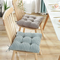 HKM-288019 Thickened Four Hole Lattice Stripe Chair Cushion - Modern Design in Multiple Color Options