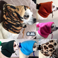 HKM-2881213 Warm Solid Color Adjustable Pet Hat for Winter - Shaker Velvet Cap in Sizes S, M, L, XL