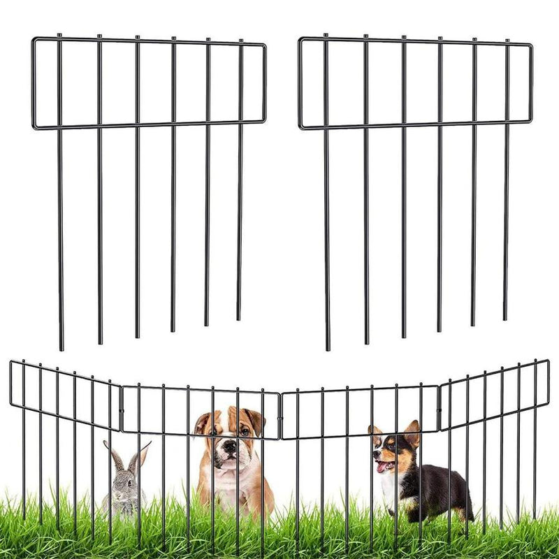 HKM-288275 Metal Outdoor Garden Animal Barrier Fence - 5 Pack Steel Wire, 33 x 43 x 0.35 in, 503g