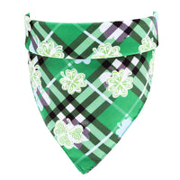 HKM-2883005 Soft Cotton Green Pet Scarf for Dogs and Cats - 48x48 cm, Neck Size 25-48 cm