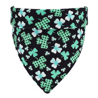 HKM-2883005 Soft Cotton Green Pet Scarf for Dogs and Cats - 48x48 cm, Neck Size 25-48 cm