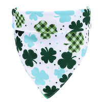 HKM-2883005 Soft Cotton Green Pet Scarf for Dogs and Cats - 48x48 cm, Neck Size 25-48 cm