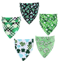 HKM-2883005 Soft Cotton Green Pet Scarf for Dogs and Cats - 48x48 cm, Neck Size 25-48 cm