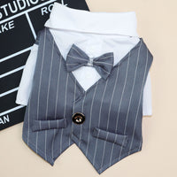 HKM-2883005 Stylish Evening Pants Suit for Small Dogs - Soft Vinylon Fabric, Perfect for Spring and Autumn