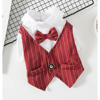 HKM-2883005 Stylish Evening Pants Suit for Small Dogs - Soft Vinylon Fabric, Perfect for Spring and Autumn