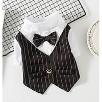HKM-2883005 Stylish Evening Pants Suit for Small Dogs - Soft Vinylon Fabric, Perfect for Spring and Autumn