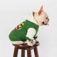 HKM-2883901 Stylish Green Cotton Pet Clothing for Autumn and Winter - Sizes L to 4XL
