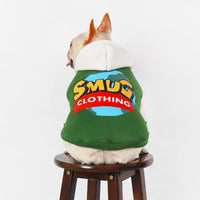 HKM-2883901 Stylish Green Cotton Pet Clothing for Autumn and Winter - Sizes L to 4XL
