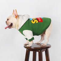 HKM-2883901 Stylish Green Cotton Pet Clothing for Autumn and Winter - Sizes L to 4XL