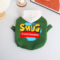 HKM-2883901 Stylish Green Cotton Pet Clothing for Autumn and Winter - Sizes L to 4XL