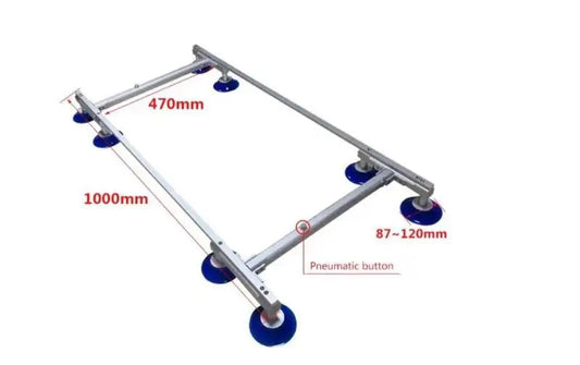 HKM-288467 Flexible 8PCS Suction Cup Set for LCD TV Screen and Glass Lifting