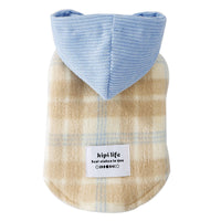 HKM-2885181 Chessboard Pattern Hooded Traction Vest for Pets - Autumn/Winter Apparel, Multiple Sizes Available