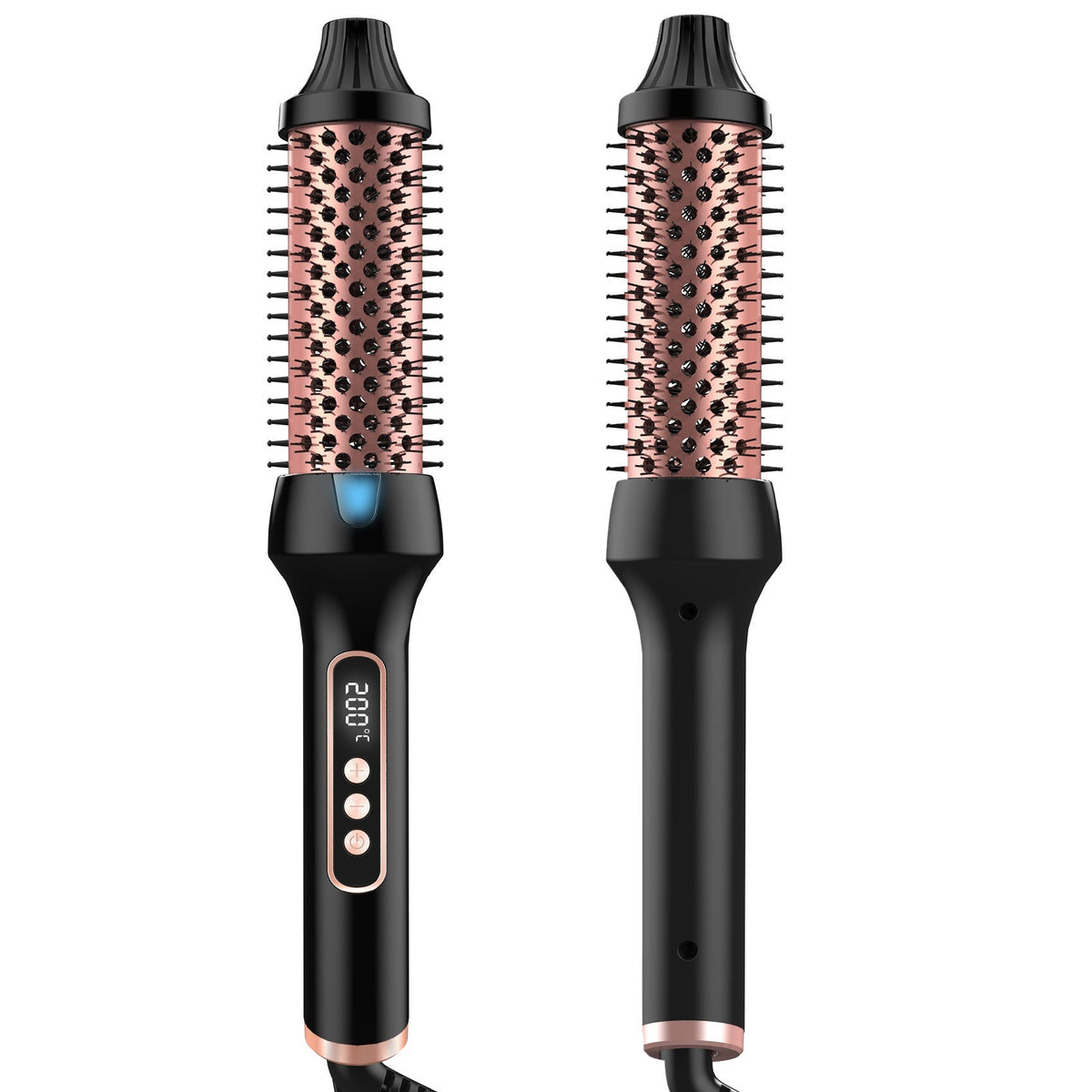 HKM-288531 Anion Hair Roller Comb with Dual PTC Heater for Straightening and Curling - 110-200°C Temperature, 38mm Barrel