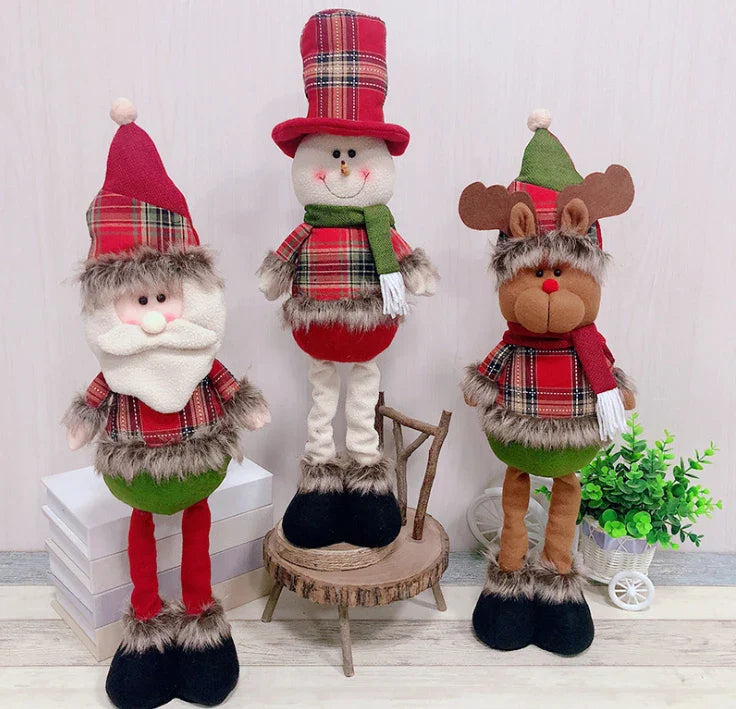 HKM-288531 Charming Stuffed Plush Christmas Gnomes and Elves for Holiday Decor