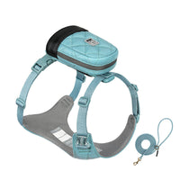 HKM-2886205 Soft Polyester Dog Chest Strap with Lead Rope for Small Breeds in Multiple Colors