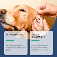 HKM-2886461 Gentle Ear Cleaner for Dogs and Cats - 100ml Earwax Removal Solution