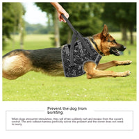 HKM-2887869 Adjustable Camouflage Dog Chest Strap with Hand Holding Rope for Medium Dogs