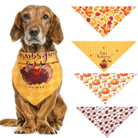 HKM-288851 Turkey Thanksgiving Pet Saliva Cloth Scarf for Pets with Neck Circumference 25-48CM, 48*48*70cm