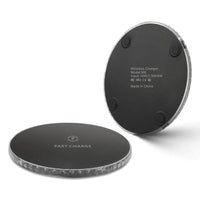 HKM-288979 Round Wireless Charging Mirror with Indication Function - 15W Adjustable Color Options
