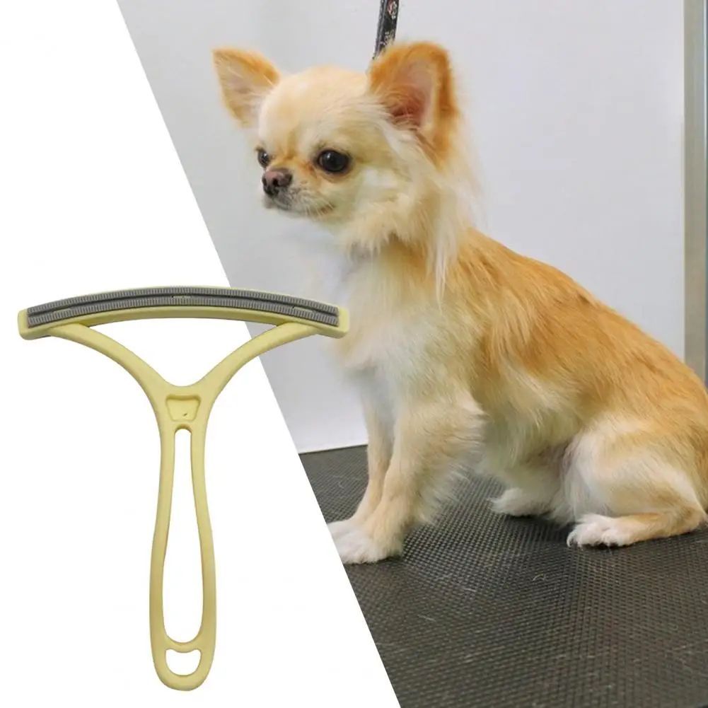 HKM-2890173 Double-Sided Pet Hair Remover with Curved Grip for Effective Home Use